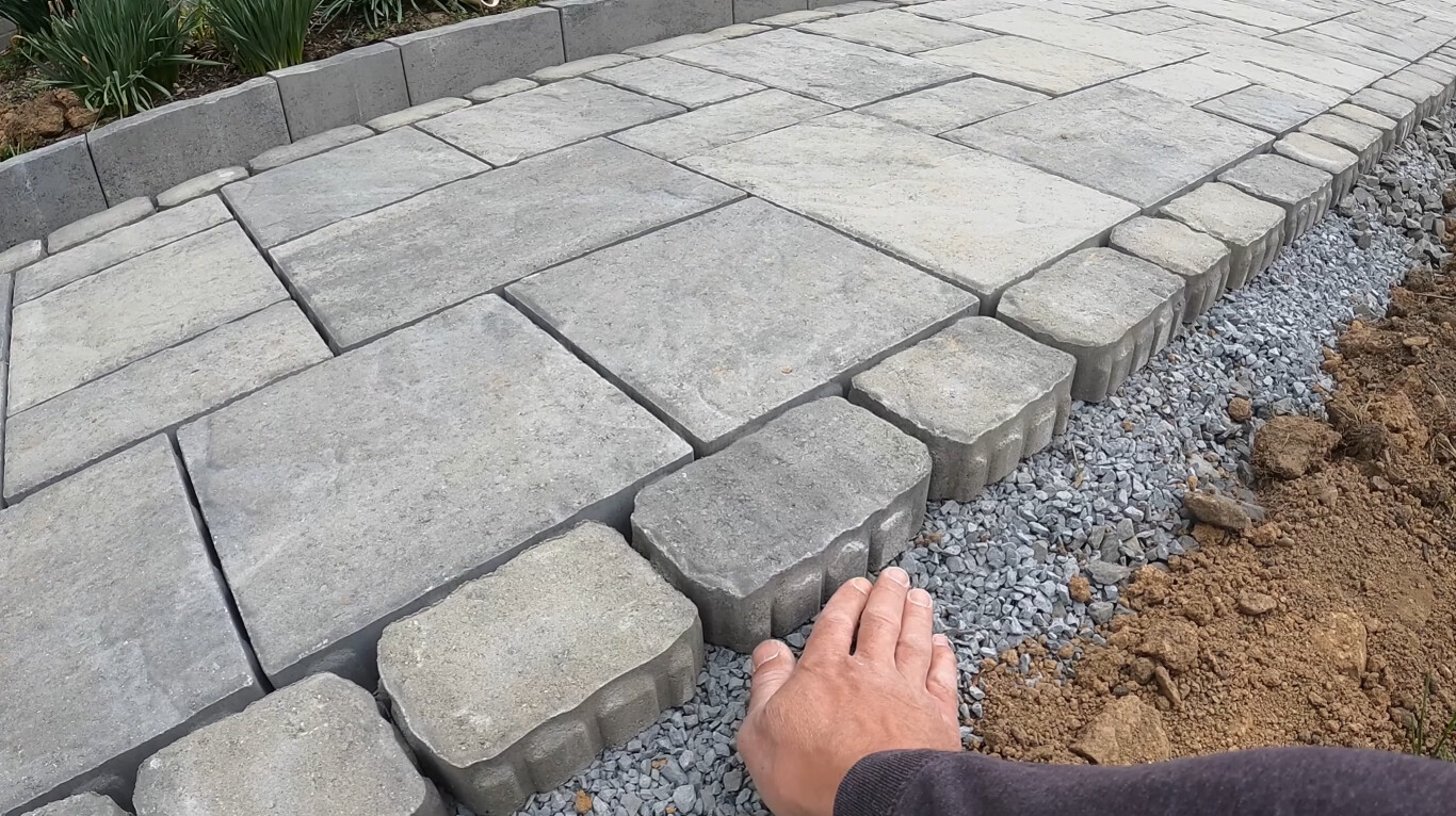 High-quality stamped concrete patio installation